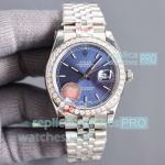 AAA Clone Rolex Datejust II Citizen 8215 Blue Face Diamond 904L Jubilee Watch 